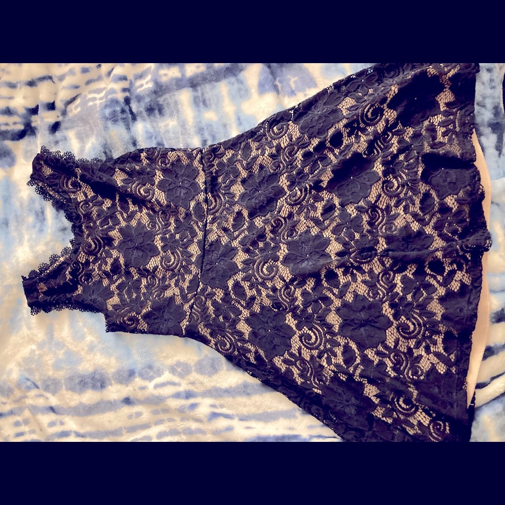 Speechless kids navy blue lace dress